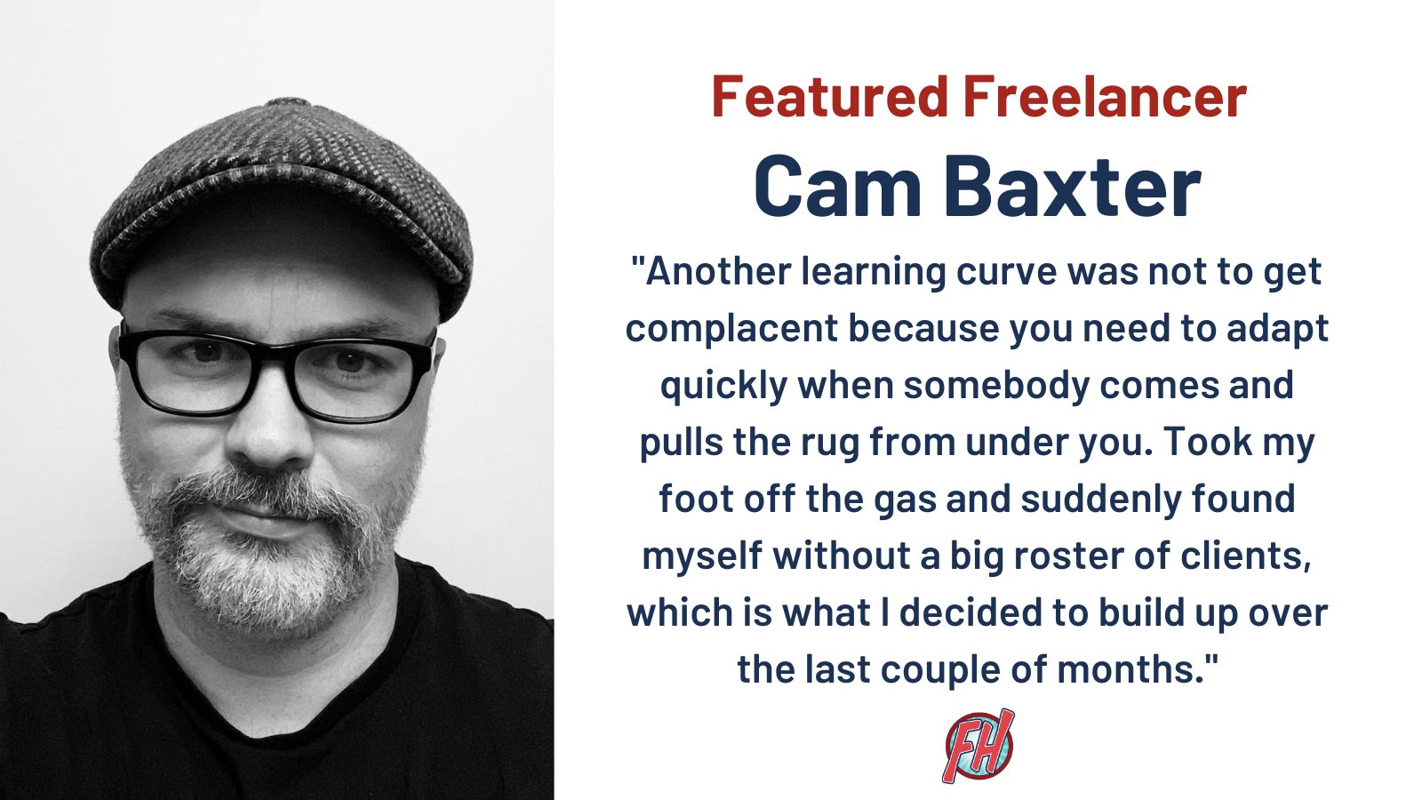 Copywriter Cam Baxter