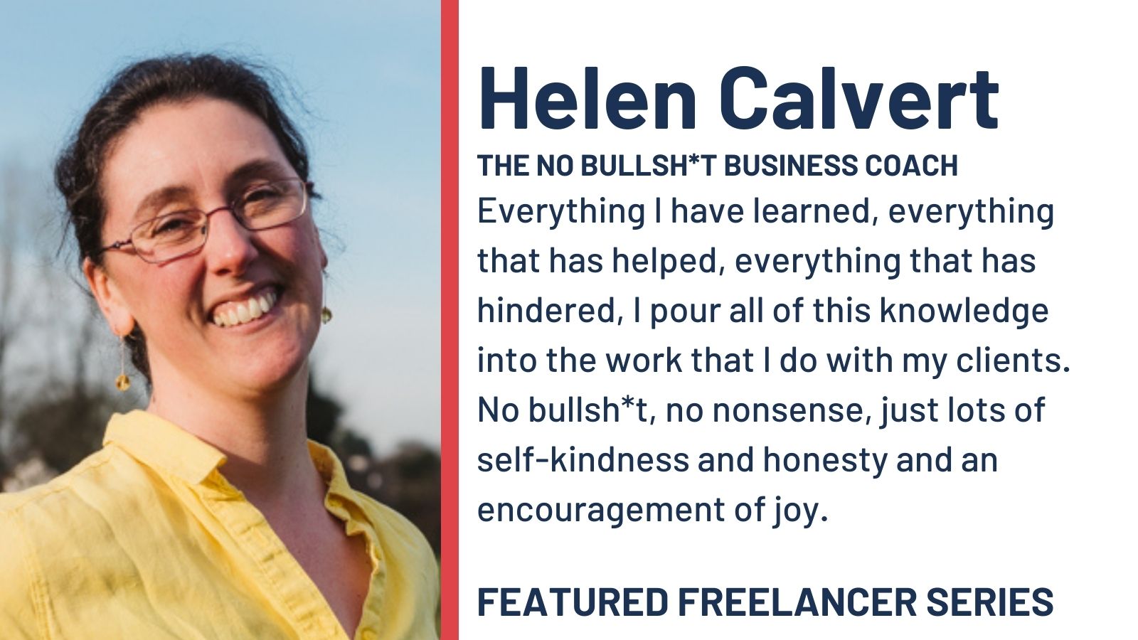Helen Calvert, business and productivity coach
